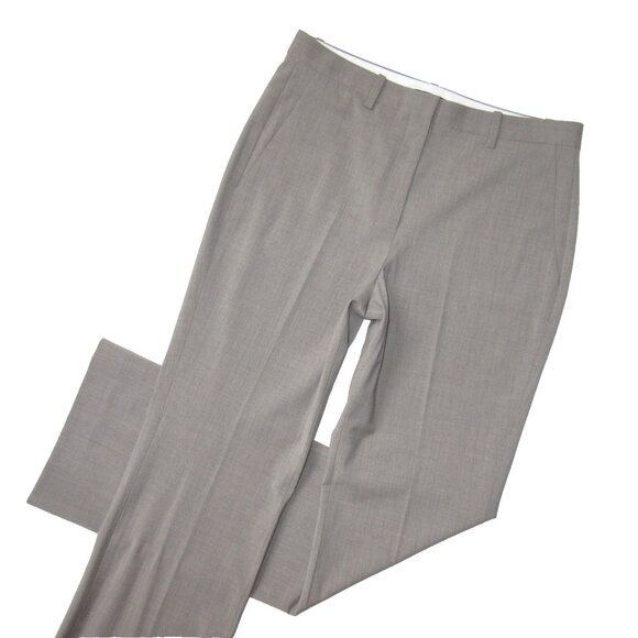 NWT Theory Slim Full Length Trouser in Cinder Melange Classic Suit Pants 8 - Picture 2 of 5